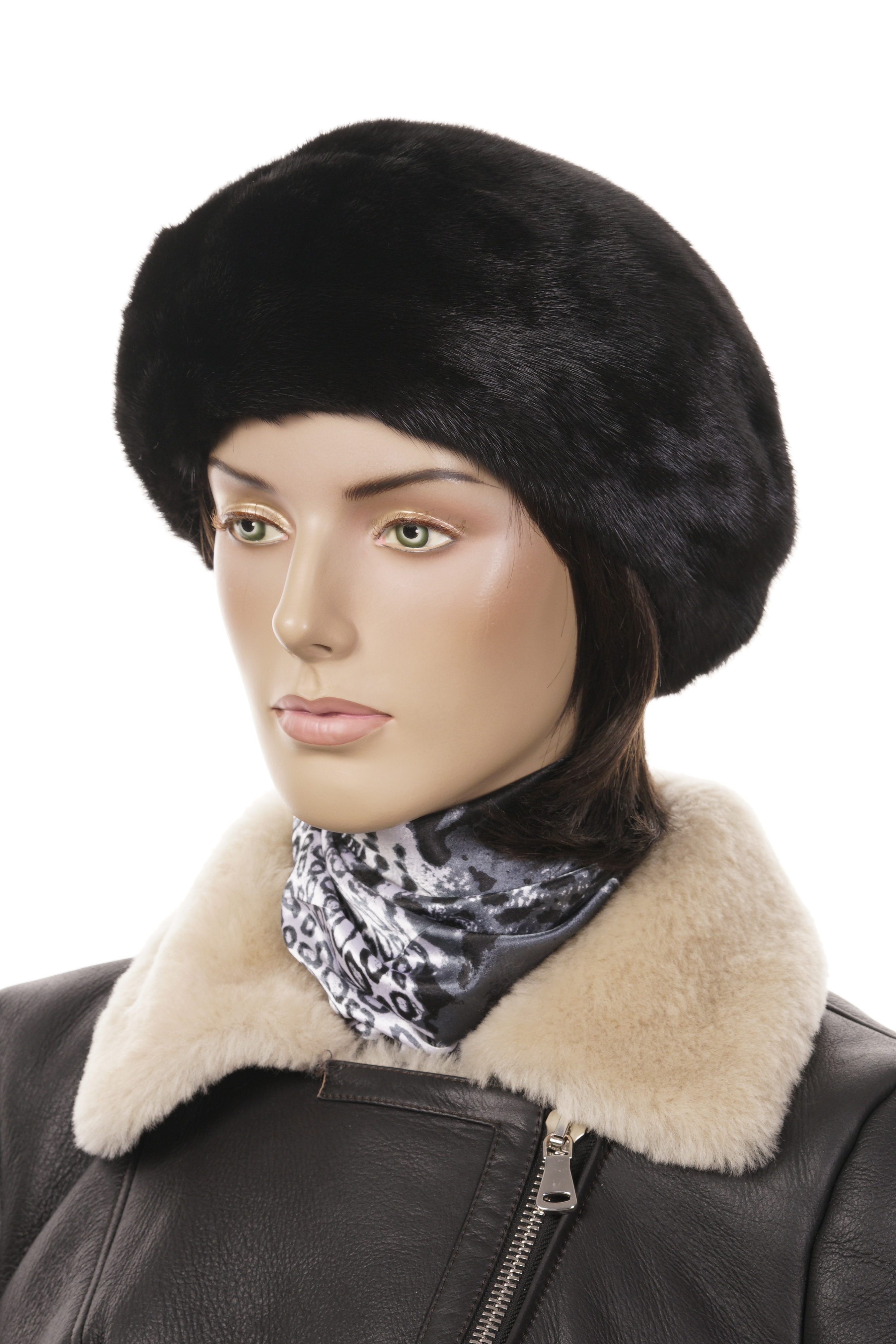 Шапка женская из норки 8015395-8
