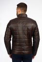 Мужская кожаная куртка из натуральной кожи с воротником 0902339-3