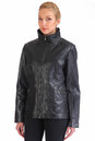 Женская кожаная куртка из натуральной кожи с воротником 0900907