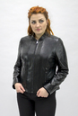 Женская кожаная куртка из натуральной кожи с воротником 0902154