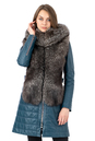 Женское кожаное пальто из натуральной кожи с капюшоном, отделка блюфрост 0902496