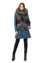 Женское кожаное пальто из натуральной кожи с капюшоном, отделка блюфрост 0902496-2