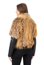 Женская кожаная куртка из натуральной кожи с воротником, отделка лиса 0902501-3