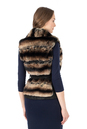 Женская кожаная куртка из натуральной кожи с воротником, отделка лиса 0902554-3