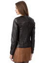 Женская кожаная куртка из натуральной кожи без воротника 0902590-3