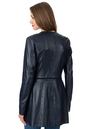 Женское кожаное пальто из натуральной кожи без воротника 0902660-3