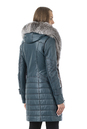 Женская кожаная куртка из натуральной кожи с капюшоном, отделка лиса 0902685-3