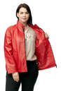 Женская кожаная куртка из натуральной кожи с воротником 0902749-4