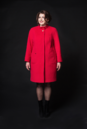 Женское пальто из текстиля с воротником 8001098-3