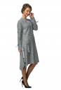 Женское пальто из текстиля без воротника 8001101