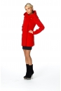 Женское пальто из текстиля с капюшоном 8001770-2