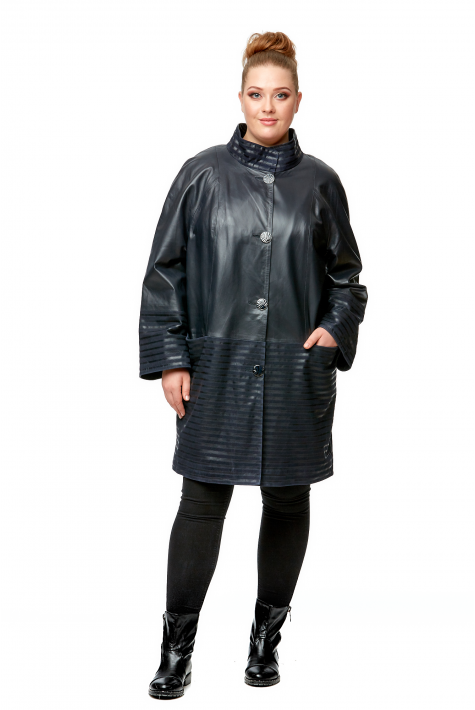 Женское кожаное пальто из натуральной кожи 8002034