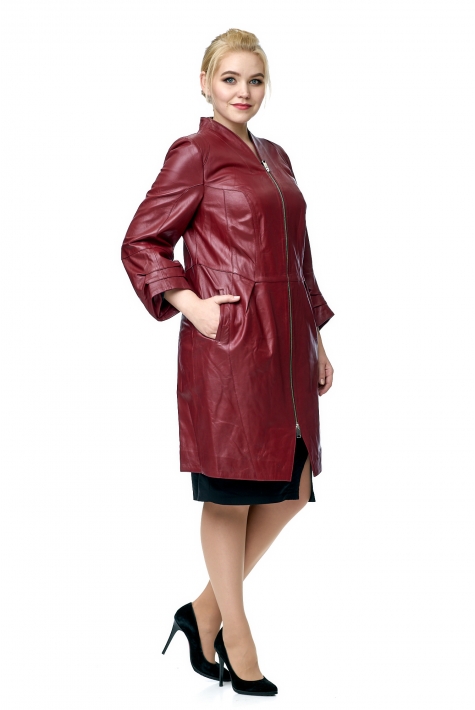 Женское кожаное пальто из натуральной кожи 8002216
