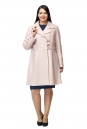 Женское пальто из текстиля с воротником 8002794