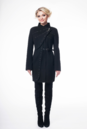 Женское пальто из текстиля с воротником 8002820-2