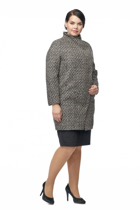 Женское пальто из текстиля с воротником 8002863