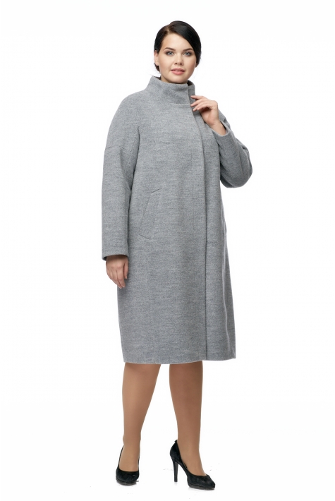 Женское пальто из текстиля с воротником 8002872