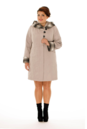 Женское пальто из текстиля с капюшоном 8002996