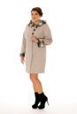 Женское пальто из текстиля с капюшоном 8002996-3