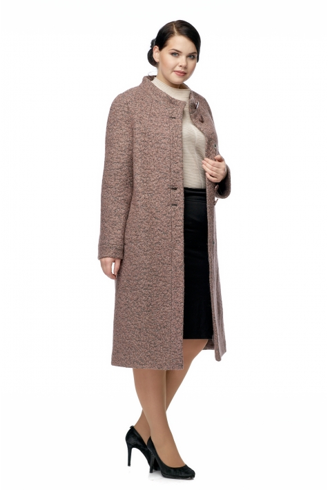 Женское пальто из текстиля с воротником 8003255