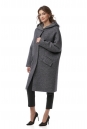 Женское пальто из текстиля с капюшоном 8009767