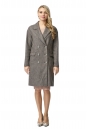 Женское пальто из текстиля с воротником 8009891