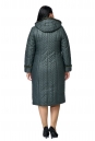 Женское пальто из текстиля с капюшоном, отделка норка 8010607-3