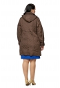 Женское пальто из текстиля с капюшоном 8010612-3