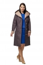 Женское пальто из текстиля с капюшоном 8010622