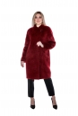 Женское пальто из текстиля с воротником 8011524
