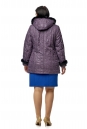 Куртка женская из текстиля с капюшоном, отделка кролик 8011710-3
