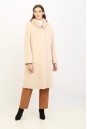 Женское пальто из текстиля с воротником 8011711