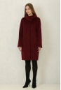 Женское пальто из текстиля с воротником 8011731