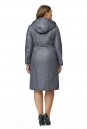 Женское пальто из текстиля с капюшоном, отделка искусственный мех 8011870-3