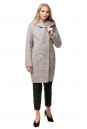 Женское пальто из текстиля с капюшоном 8012137-2