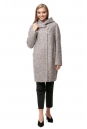 Женское пальто из текстиля с капюшоном 8012165-2