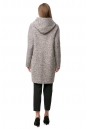 Женское пальто из текстиля с капюшоном 8012165-3