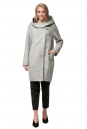 Женское пальто из текстиля с капюшоном 8012166