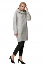 Женское пальто из текстиля с капюшоном 8012166-2