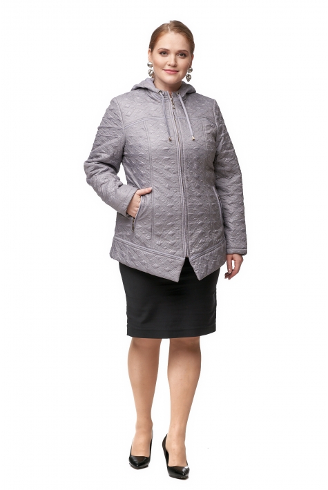 Куртка женская из текстиля с капюшоном 8012259