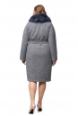 Женское пальто из текстиля с воротником, отделка песец 8012268-3