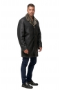 Мужская кожаная куртка из эко-кожи с воротником, отделка искусственный мех 8012308-2