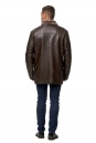 Мужская кожаная куртка из эко-кожи с воротником, отделка искусственный мех 8012315-3
