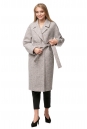 Женское пальто из текстиля с воротником 8012360