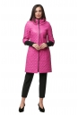 Женское пальто из текстиля с воротником 8012447