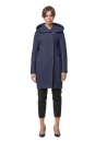 Женское пальто из текстиля с капюшоном 8012771