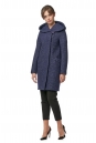 Женское пальто из текстиля с капюшоном 8012771-2