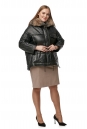 Женское кожаное пальто из натуральной кожи с капюшоном, отделка песец 8013023-2