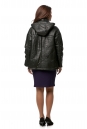 Женское кожаное пальто из натуральной кожи с капюшоном, отделка песец 8013024-3