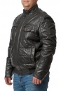 Мужская кожаная куртка из эко-кожи с воротником 8016775-2